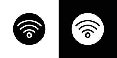 Wifi icon Flat fill set collection vector
