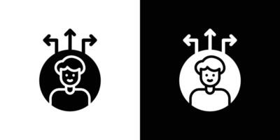 Flexibility icon Flat fill set collection vector