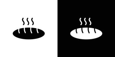 fresh bread icon Flat fill set collection vector