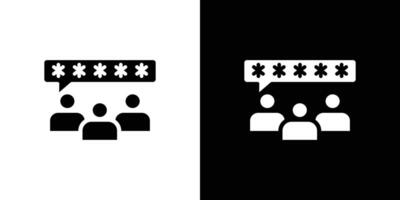 Feedback icon Flat fill set collection vector