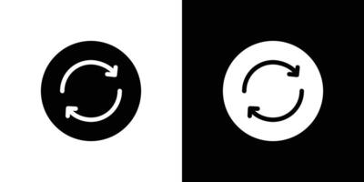 Synchronization icon Flat fill set collection vector