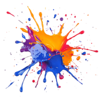 Colorful Paint Splatter, Abstract Background, Vibrant Colors, Creative Design, Artistic Expression, Bold Splash, Dynamic Movement, Artistic Background, Colorful Artwork, Modern Art, Liquid Art, Splashes of Color, Abstract Painting, Paint Explosion, Contem png