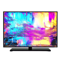 Abstract Art Displayed on TV with Transparent Background png