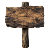 Rustic Wooden Sign with Transparent Background, Perfect for Mockups and Designs png