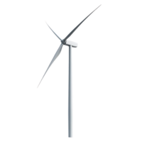 Wind Turbine with Transparent Background Generating Clean Energy, Renewable Power Source, Environmental Sustainability png
