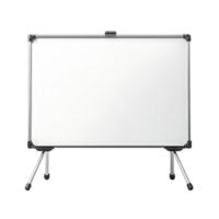 Blank Whiteboard with Stand, Perfect for Presentations, Meetings, and Brainstorming, with a Transparent Background png