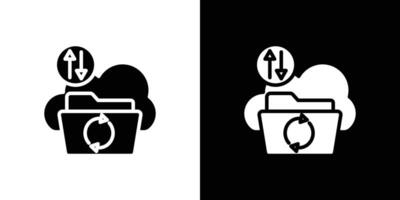 Data Recovery icon Flat fill set collection vector