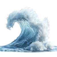 Ocean Wave Crashing with Transparent Background -  A Powerful Force of Nature png