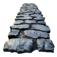Cobblestone Path Leading to a Destination with a Transparent Background png