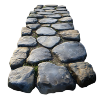 Cobblestone Path with Transparent Background, Stone Pathway with Grass, Ancient Road, Medieval Walkway, Rustic Stone Road, Stone Walkway with Transparent Background, Nature Path,  Stone Path Texture,  Stone Path Design, Cobblestone Texture,  Cobblestone D png