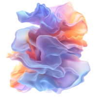 Abstract Pastel Swirls with Transparent Background png