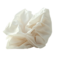 White Fabric Draped in an Abstract Form, with a Transparent Background, Providing a Clean and Minimalist Aesthetic png