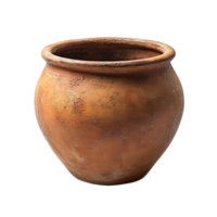 Antique Clay Pot with a Transparent Background, a Rustic Decor Item png
