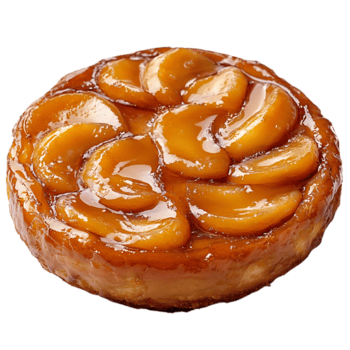 caramelizado maçã azedo com uma transparente fundo - uma delicioso e elegante sobremesa png