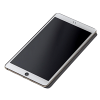 White Tablet with Black Screen, Isolated on Transparent Background, Technology Device, Mobile Gadget, Modern Tech, Touchscreen, Digital Interface, Wireless Connectivity, Portable Computer, Communication Device png