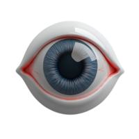 A Single 3D Eye with a Transparent Background, Creating a Unique and Striking Visual png