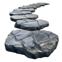 pedra caminho com uma transparente fundo conduzindo para cima, uma viagem do pedras com transparência png