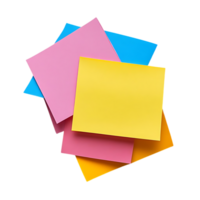 Colorful Sticky Notes with Transparent Background - Perfect for Reminders, To-Do Lists, and Organization png