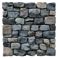 Stone Wall with a Transparent Background, Seamless Texture for Design and Architecture Projects png