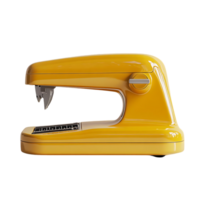 Vintage Yellow Stapler with Transparent Background, Retro Office Supplies, Classic Design, Yellow Stapler with Black Background, Stapler with Transparent Background png