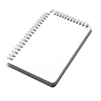 Blank Spiral Notebook with Transparent Background, Mockup for Design Projects and Presentations png