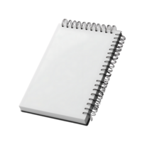 Blank Spiral Notebook with Transparent Background for Mockup Design png