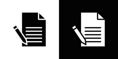 Note icon Flat fill set collection vector