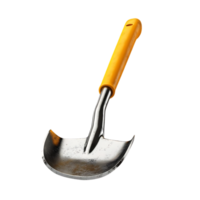 Gardening Hand Trowel with Yellow Handle,  Isolated on Transparent Background png