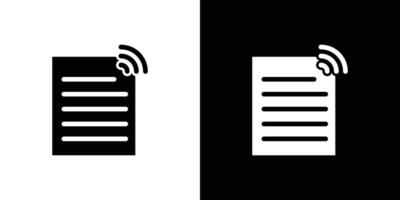 News Feed icon Flat fill set collection vector