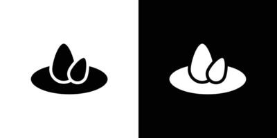 Nest icon Flat fill set collection vector