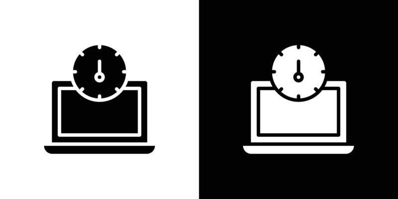Network speed test icon Flat fill set collection