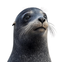 A Seal's Curious Gaze with a Transparent Background, Capturing the Essence of Oceanic Wildlife png
