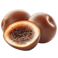 A Halved Fig with Two Whole Figs, Transparent Background png