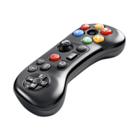 Black Game Controller with Transparent Background, A Sleek and Modern Design for Enhanced Gaming Experience png