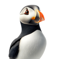 A Puffin with a Transparent Background, a Bird with a Unique and Lovely Feature png