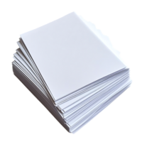Stack of White Paper Sheets with a Transparent Background png