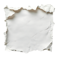 White Crumpled Paper Texture with Transparent Background, Perfect for Design and Mockups png
