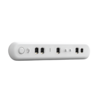 White 6 Outlet Surge Protector with Transparent Background png
