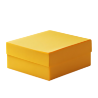 Yellow Box with Transparent Background - A Simple and Elegant Design png