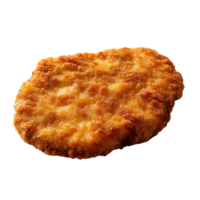 Crispy Fried Chicken Cutlet with a Transparent Background, Perfect for Adding to Your Culinary Designs png