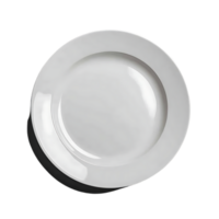 White Ceramic Plate with a Transparent Background, Perfect for Mockups and Food Photography png