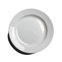 Empty White Plate with Transparent Background, Ideal for Food Photography, Mockups and Graphic Design Projects png