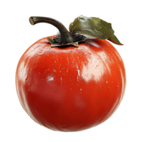 A Single, Ripe Tomato with a Transparent Background, Isolated and Ready for Use. png