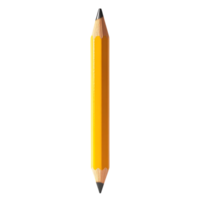 A Yellow Pencil with a Transparent Background, A Classic Tool for Writing and Drawing, Isolated and Ready for Your Creative Projects. png