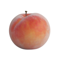 A Ripe Peach with a Transparent Background, Isolated for Design and Culinary Applications png