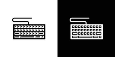 Keyboard icon Flat fill set collection vector