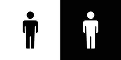 Man icon Flat fill set collection vector