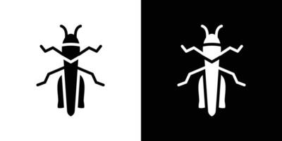 Grasshopper icon Flat fill set collection vector