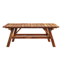 Wooden Table with Transparent Background, Rustic and Elegant for Outdoor Dining png