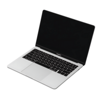 Laptop with a Transparent Background, Silver and Black, Minimalist Design, Modern Device, Professional Look, Sleek and Stylish, Tech Equipment, Digital Gadget, Workspace Essential, Productivity Tool, Creative Inspiration, Business Computing, High-Tech Inn png